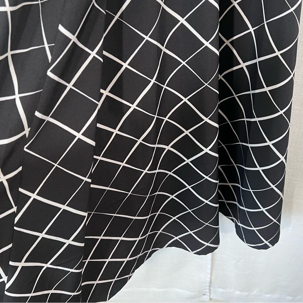 DKNY NWT Button Front Puff Sleeve Belted Midi Dress Size 8 - Picture 15 of 16